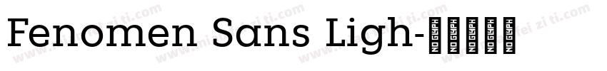 Fenomen Sans Ligh字体转换